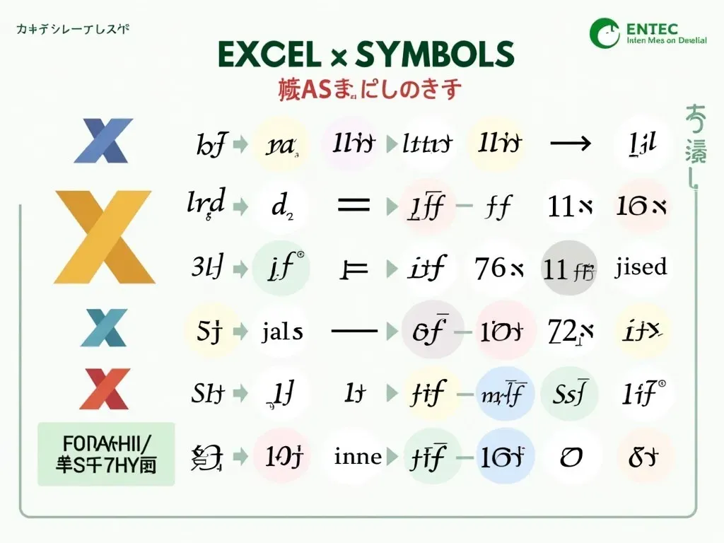 エクセル 数式 記号 一覧
