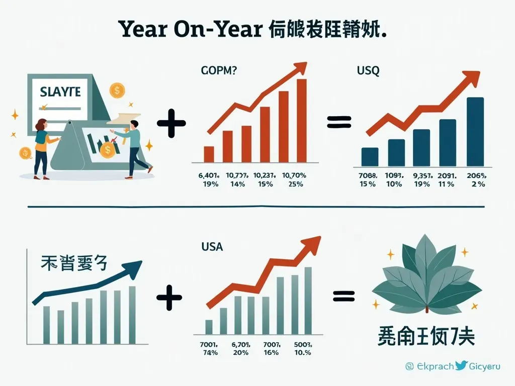 前年比計算の例