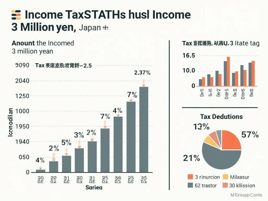 年収300万税金グラフ