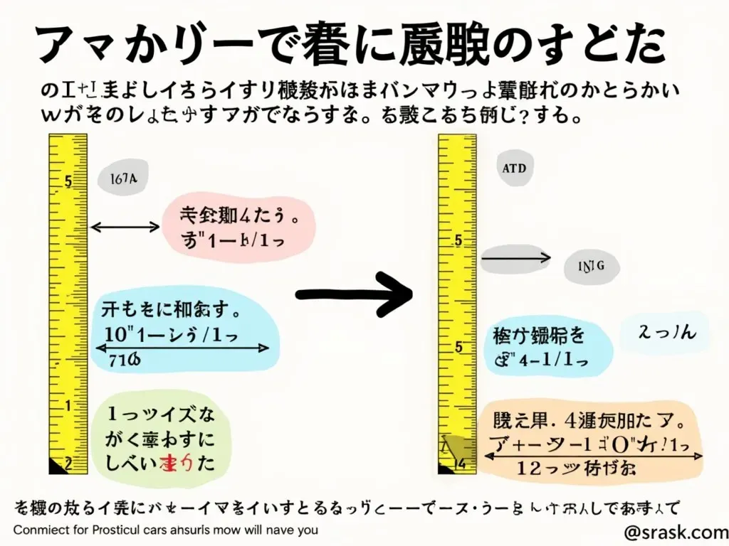 特定のインチサイズのセンチ換算