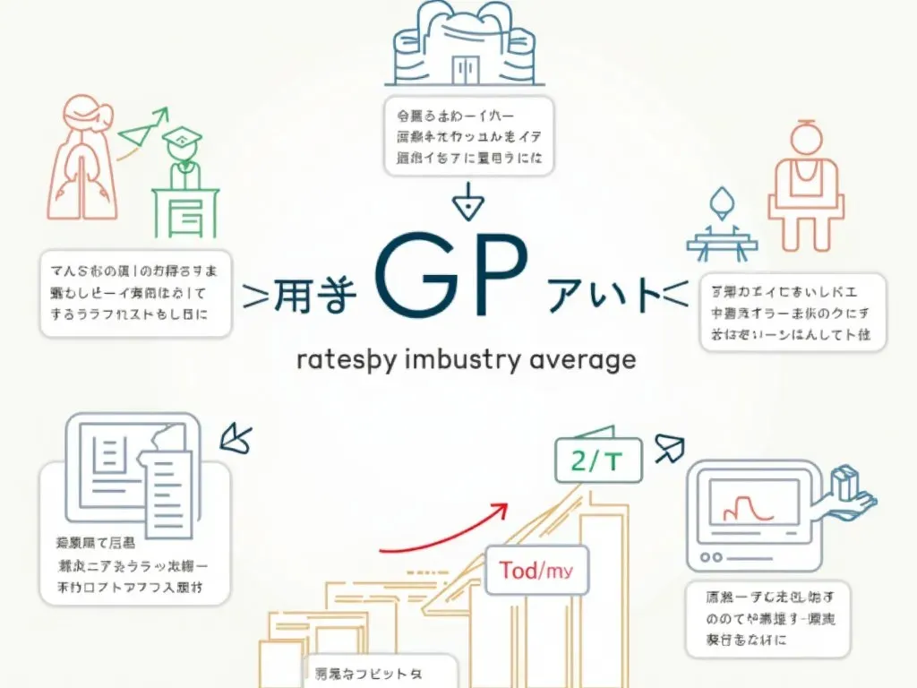 GP率の業種別平均